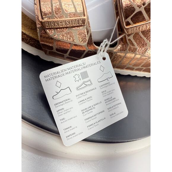 Birkenstock Arizona Copper
Gator Gleam Two-Strap Sandals Copper Size 7 US 38 EU - Picture 4 of 10